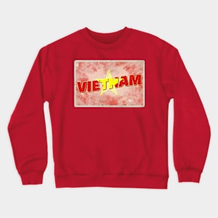 Vietnam vintage style retro souvenir Crewneck Sweatshirt